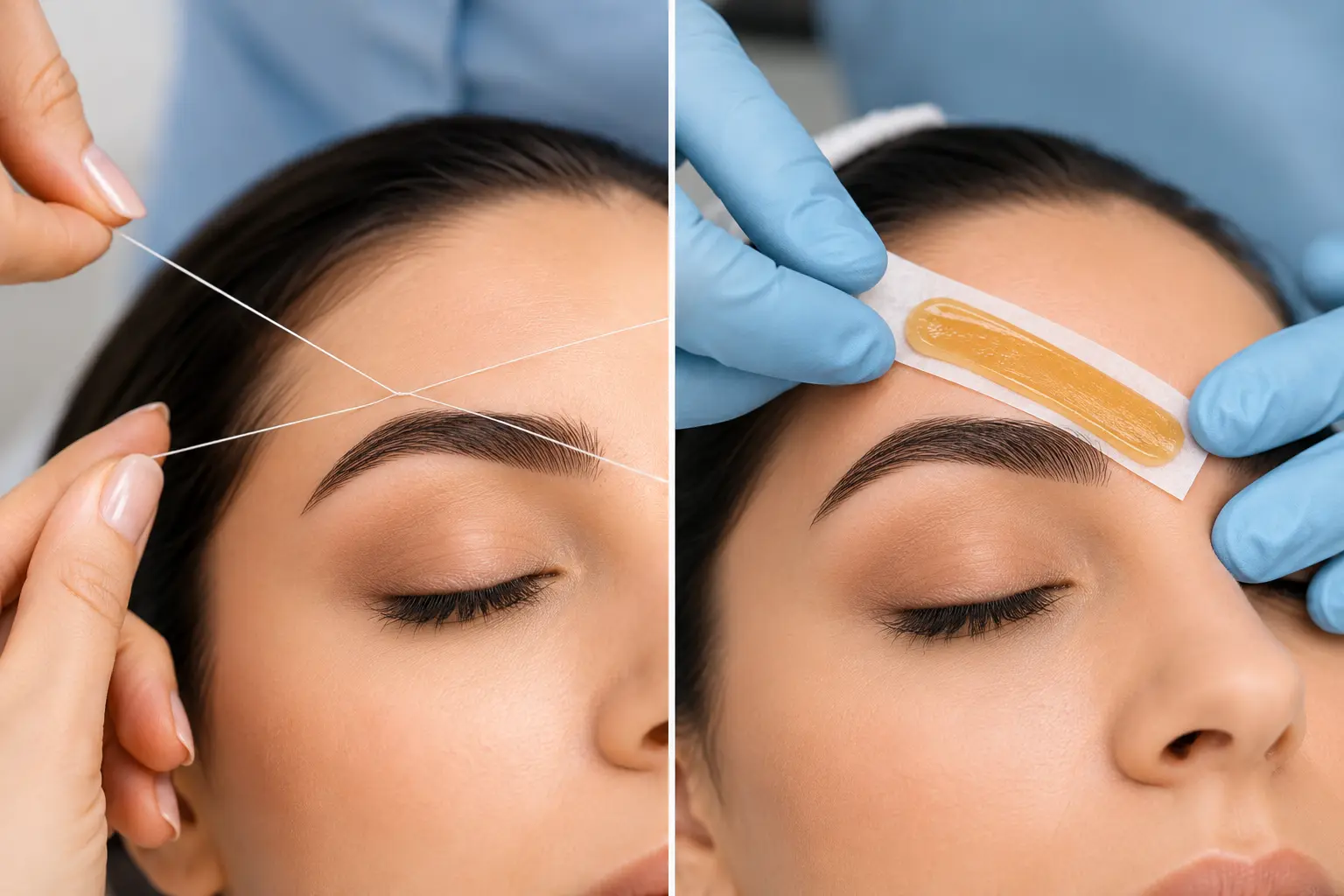 eyebrow threading vs waxing